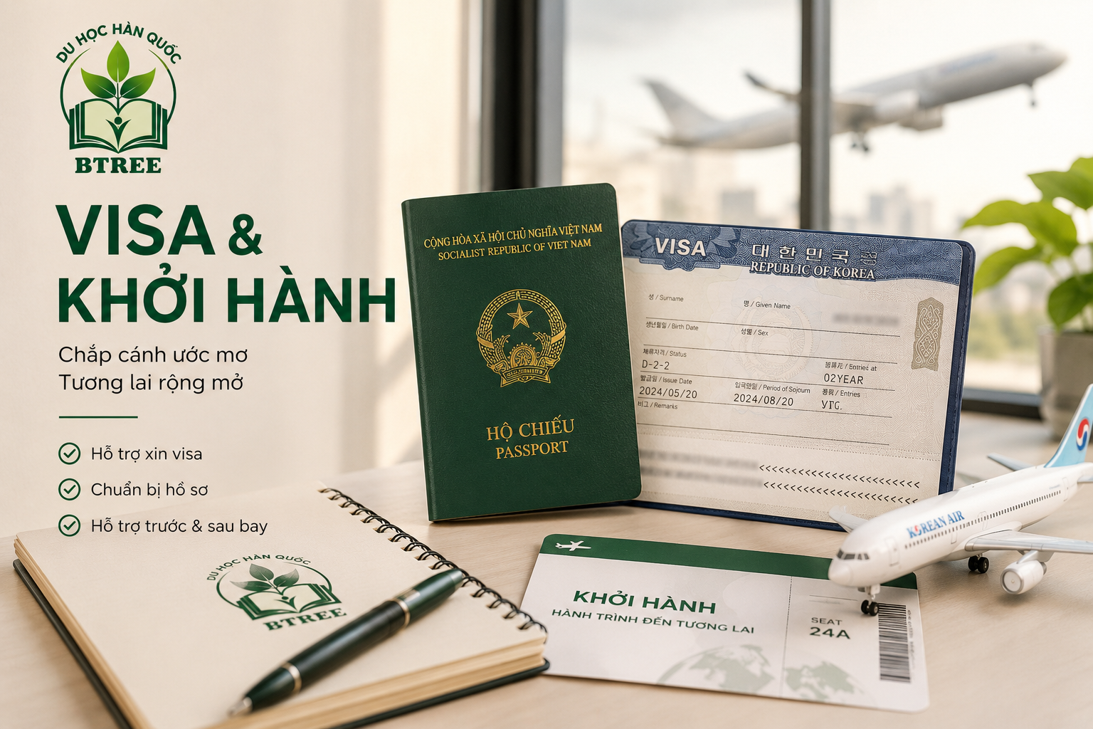 Visa & khởi hành
